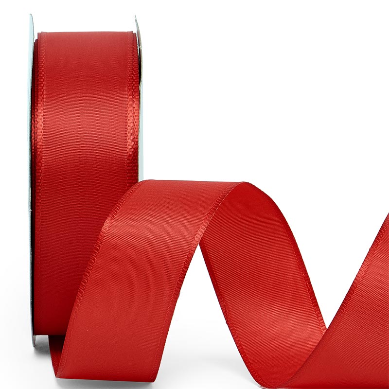 Trevia Taffeta Wired Ribbon 2 1/2 '' X 25 yd Red Color 1 / roll