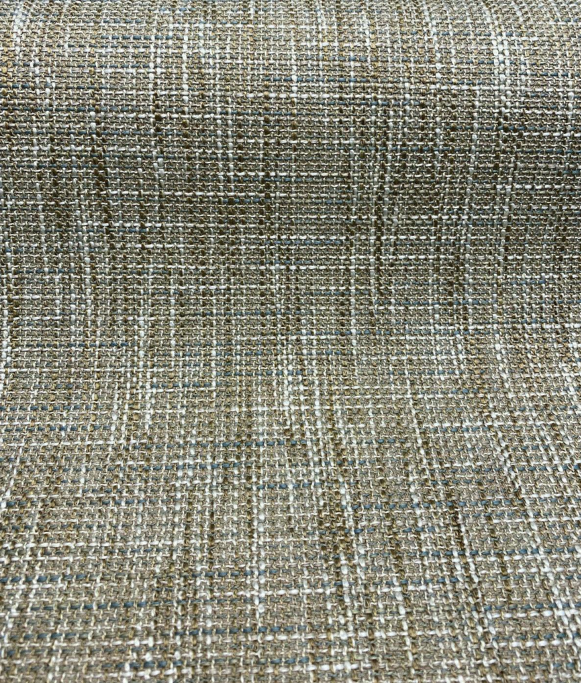 Otis Beach Tweed Performance Fabric - Beach Antique Gold With Blue Hint, Woven, 54" Width (1 Yard)