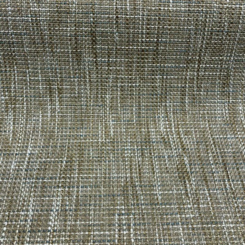 Otis Beach Tweed Performance Fabric - Beach Antique Gold With Blue Hint, Woven, 54" Width (1 Yard)