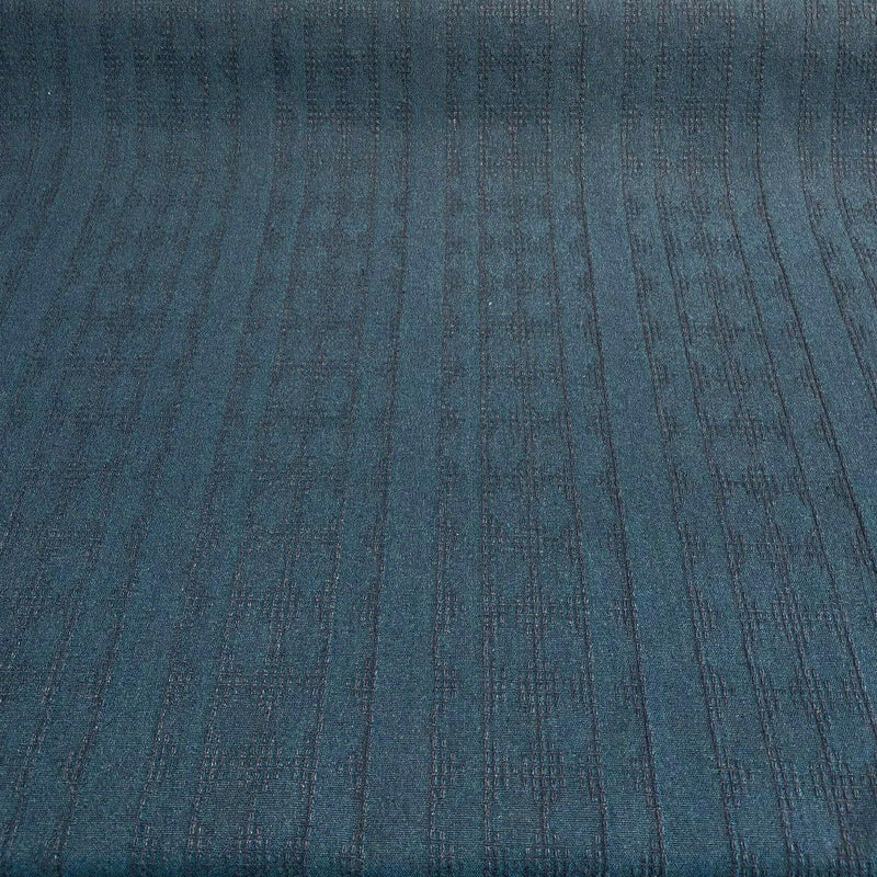 Keystone Vertex Ocean Blue Upholstery Fabric - Blue With Green Background, Woven, 54" Width (1 Yard)
