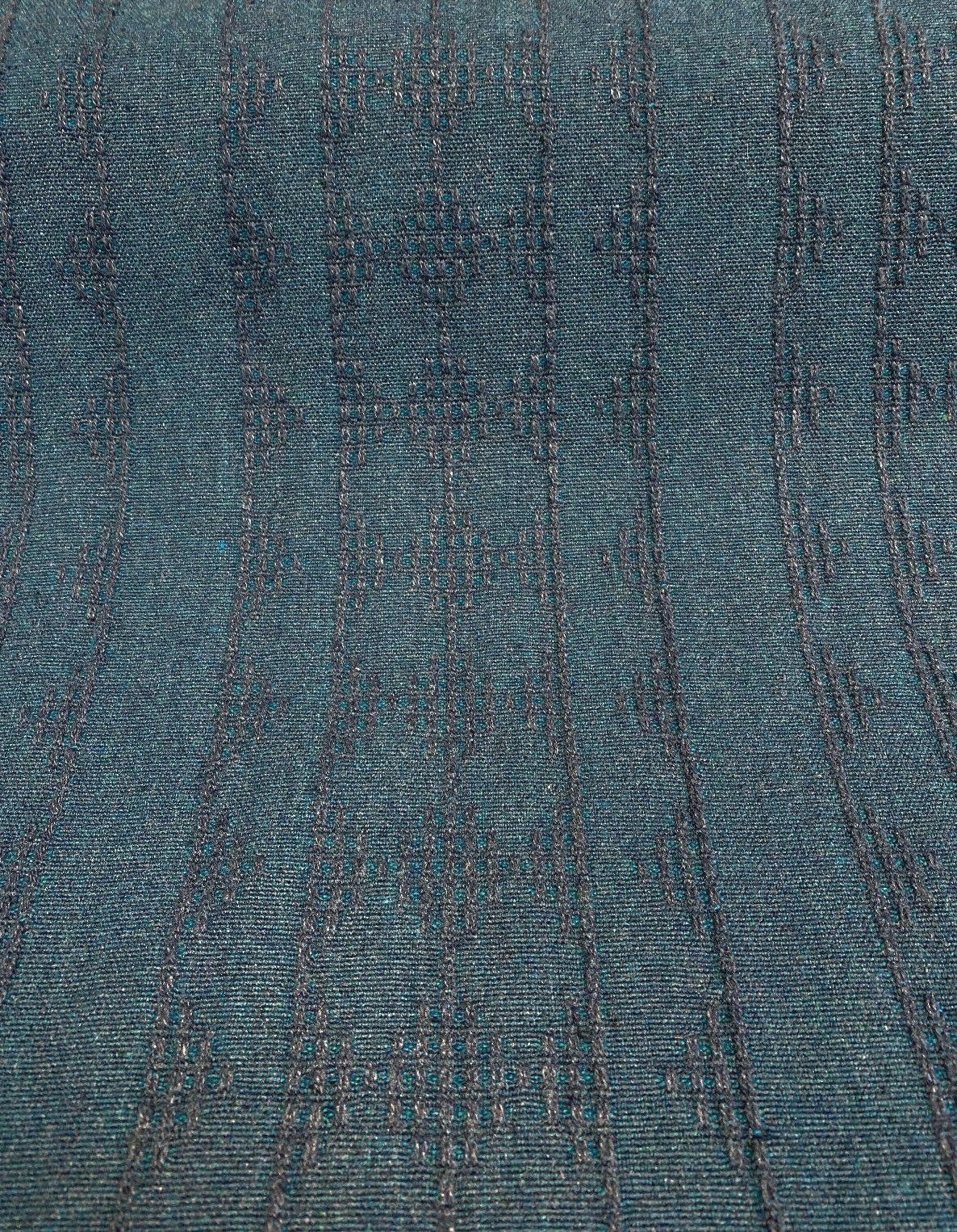Keystone Vertex Ocean Blue Upholstery Fabric - Blue With Green Background, Woven, 54" Width (1 Yard)