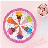 8 Count I Scream For Ice Cream Party Paper Plates 9 Inch for Birthday Celebrations