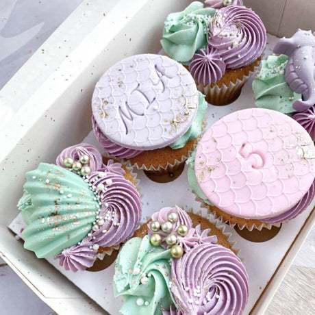 Lissie Lou Alpha Bakes Font 4 Number Stamp Tile Set
