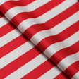 Lucky Stripes Polyester Spandex Fabric - Multi Stripe Print, 58/60" Width (1 Yard)