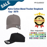 YP Classics® Retro Cotton Blend Trucker Snapback Cap