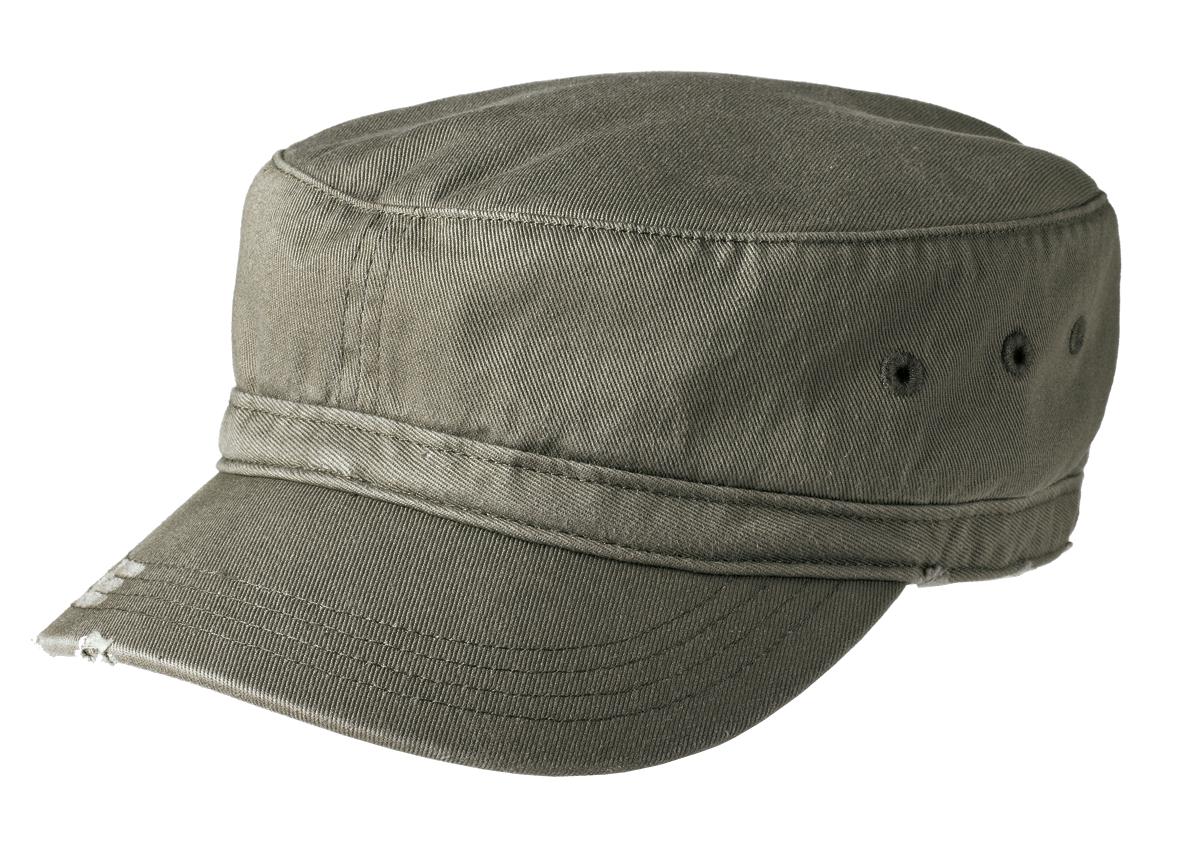 District ® Distressed Military Hat