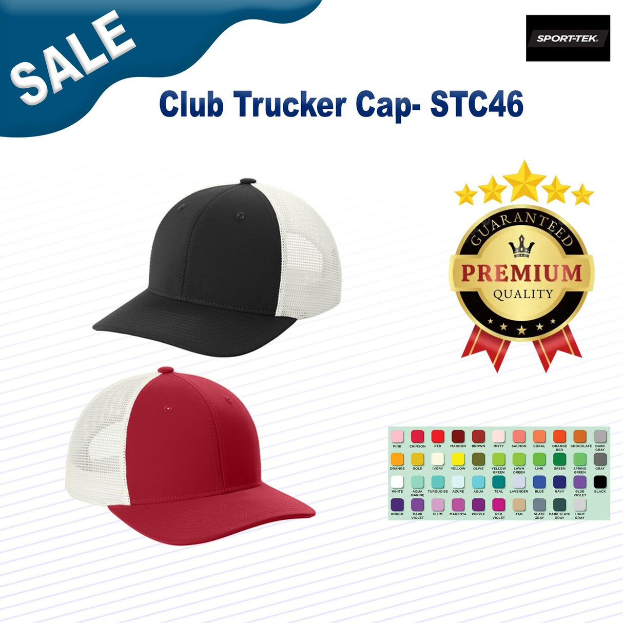 Sport-Tek® Club Trucker Cap