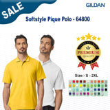 Gildan® Soft Style Pique Collared Polo Short Sleeve