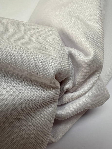 White Polyester Knitted Fabric