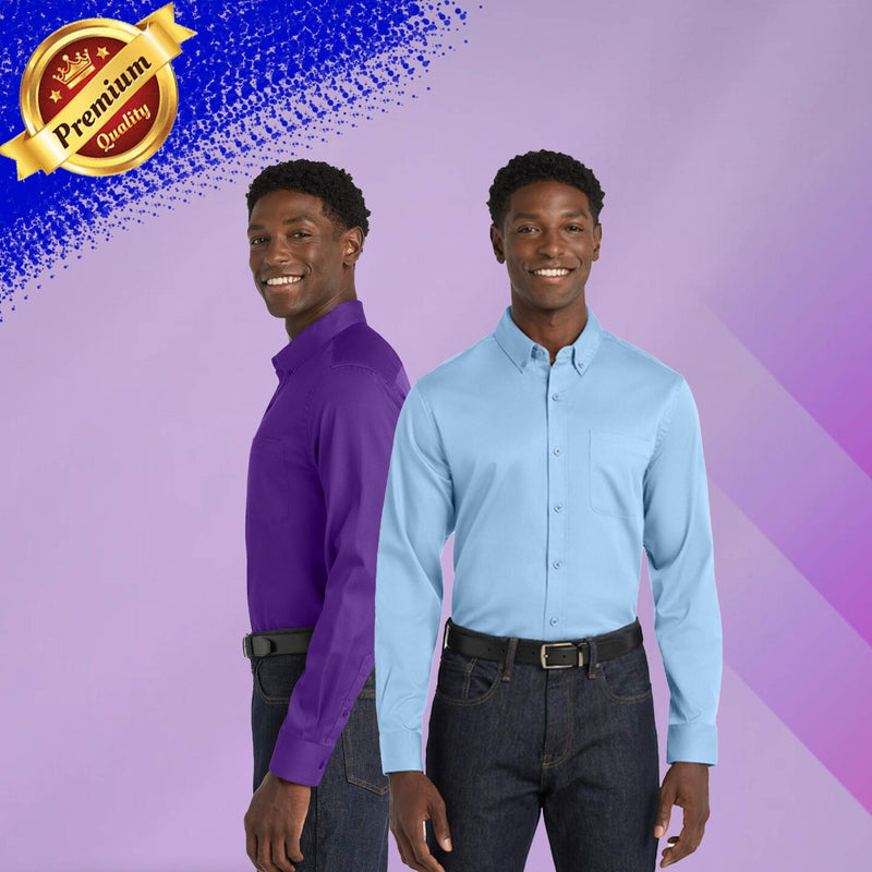 Port Authority® Long Sleeve SuperPro React Twill Shirt