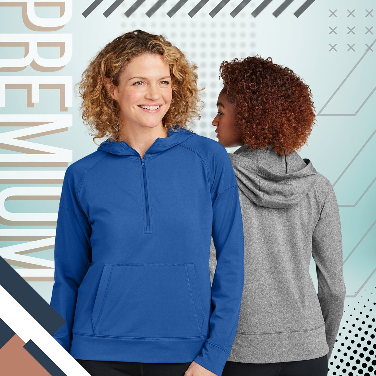 Sport-Tek® Women's Sport-Wick Stretch 1/2 Zip Hoodie