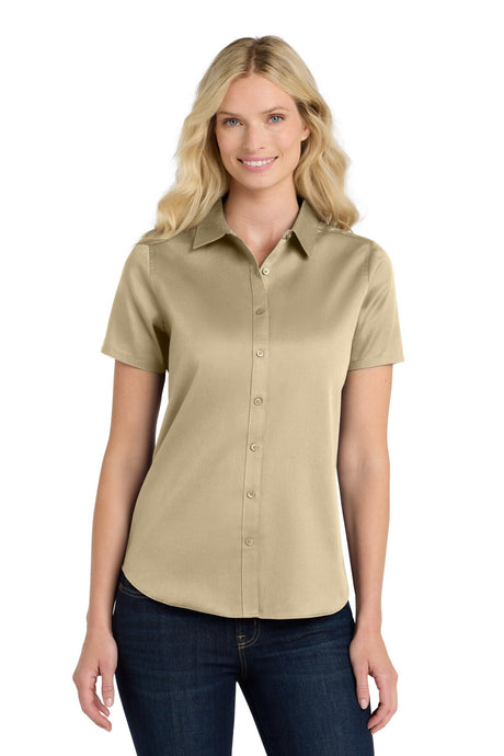 Port Authority® Short Sleeve SuperPro React Twill Women Shirt