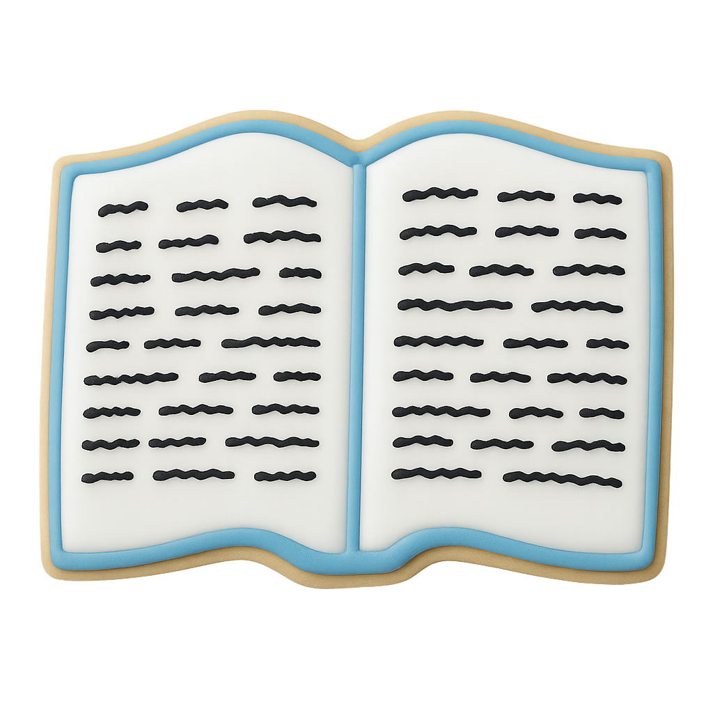 Open Book Cookie Cutter 3.75 in B1524