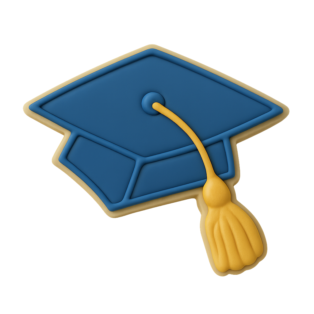 Graduation Cap Cookie Cutter 4.5 in B1341