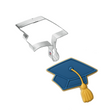 Graduation Cap Cookie Cutter 4.5 in B1341