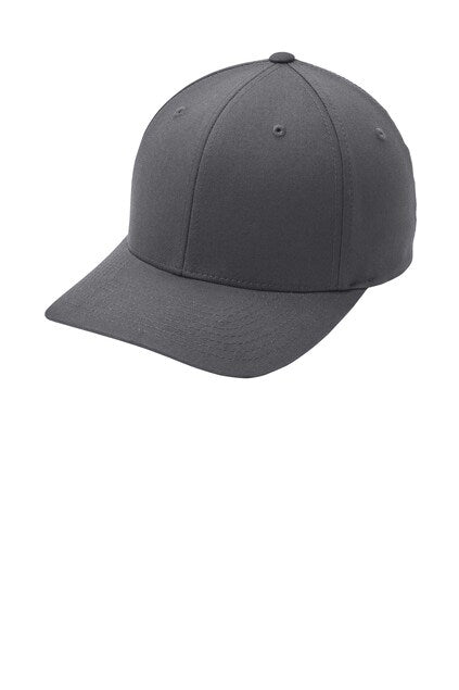 Port Authority® Flexfit® Cotton Twill Cap Structured Mid Profile Stretch Fit Silver Underbill
