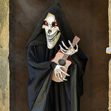 Hanging Animated Singing Reaper Guitar Halloween Decoration 13.75 x 47.25 Inch
