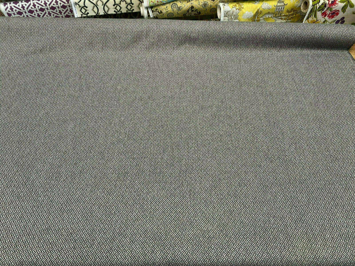 Robert Allen Nobletex Chenille Upholstery Fabric - Greystone Tweed, 55" Width (1 Yard)