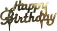 Happy Birthday Gold Script - 72 Count
