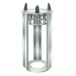 Lakeside 4005 Mobile Unheated Open Frame Dish Dispenser, Round - Plate Size: 5-1/8" to 5-3/4"