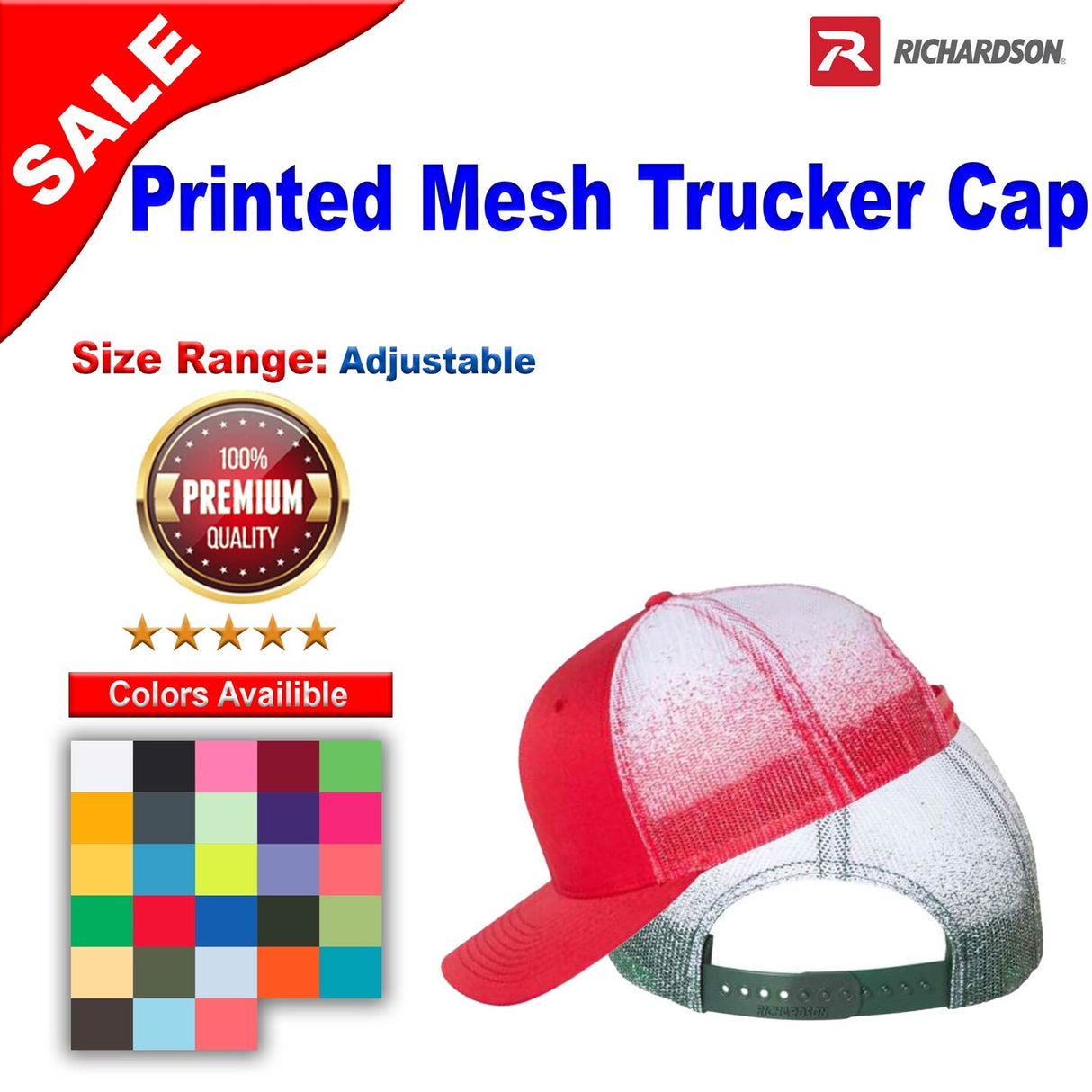 Richardson® Printed Mesh Trucker Cap