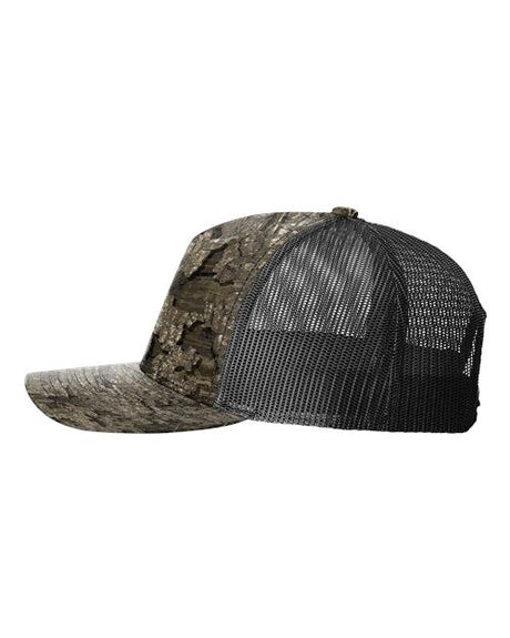Richardson seven-panel mesh trucker cap for casual wear