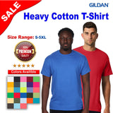 Gildan® Heavy Cotton Short Sleeve T Shirt, Classic Crewneck Casual Tee for Everyday Wear