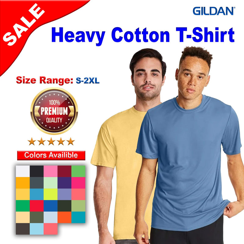 GildanÂ® Heavy Cotton Crewneck Short Sleeve T-Shirt