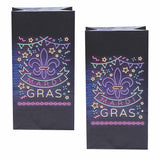 Mardi Gras Glow Treat Bags - 12 Pc.