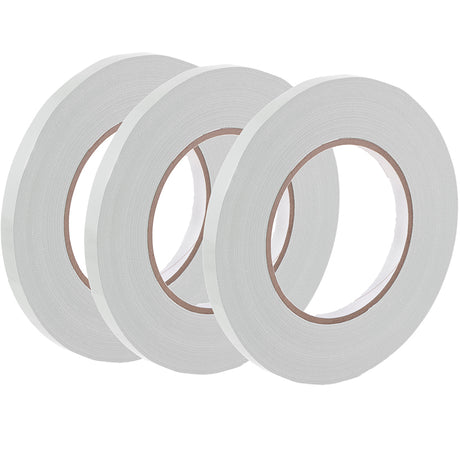 Tape for Poly Bag Sealer, White, 3/8 Inch x 180 Yards - Pack of 3 Rolls