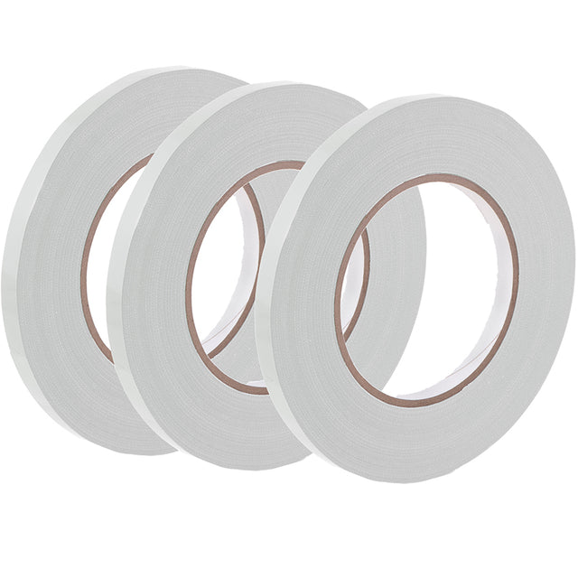 Tape for Poly Bag Sealer, White, 3/8 Inch x 180 Yards - Pack of 3 Rolls