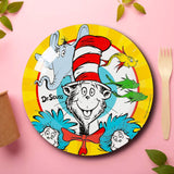 8 Count Dr Seuss Horton and Cat in the Hat Friends Paper Dinner Plates for Kids Parties 9"