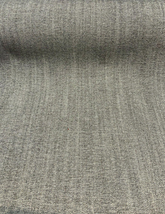 Brixton Gravel Linen Blend Textured Chenille Upholstery Fabric - Gravel, 57" Width (By The Yard)