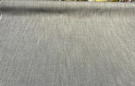 Brixton Gravel Linen Blend Textured Chenille Upholstery Fabric - Gravel, 57" Width (By The Yard)