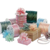 Iridescent Princess Pull String Bows 4 mm x 100 yd Red Color 1 / ROLL