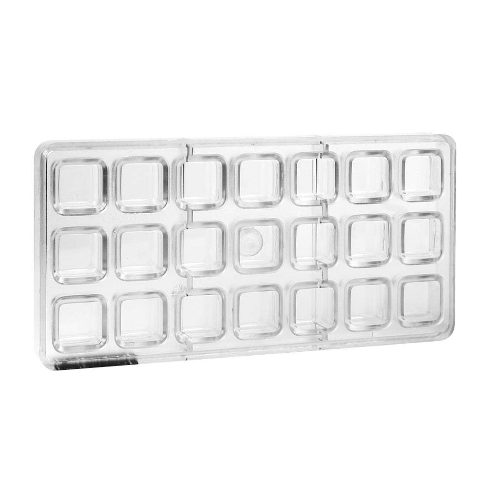 Greyas Polycarbonate Chocolate Mold, Square, 21 Cavities