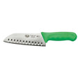 Winco Stal 7" Green Santoku Knife