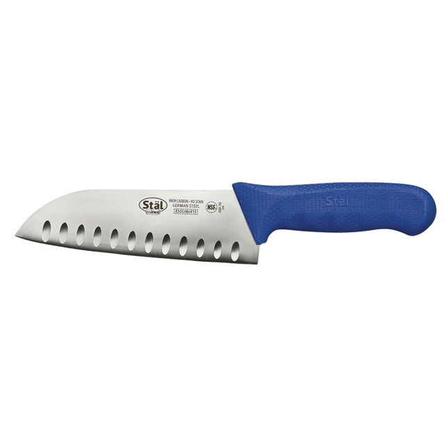 Winco Stal 7" Blue Santoku Knife
