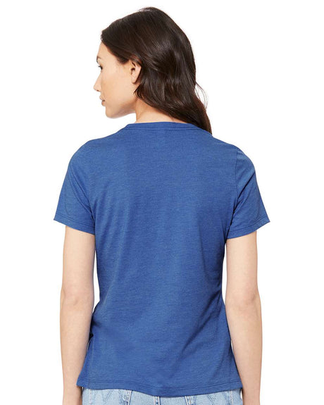 Camiseta de manga corta Heather CVC de ajuste relajado para mujer BELLA + CANVAS®