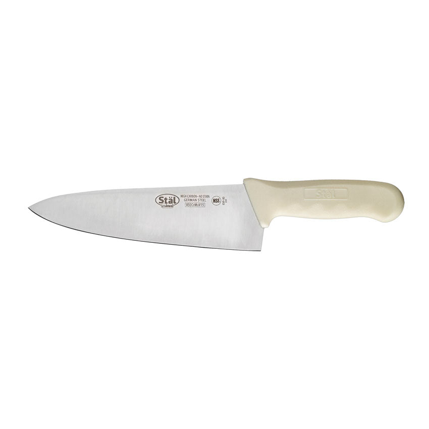 Winco Stal White 8" Wide Cook's Knife
