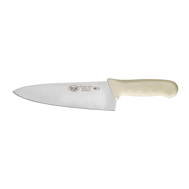 Winco Stal White 8" Wide Cook's Knife