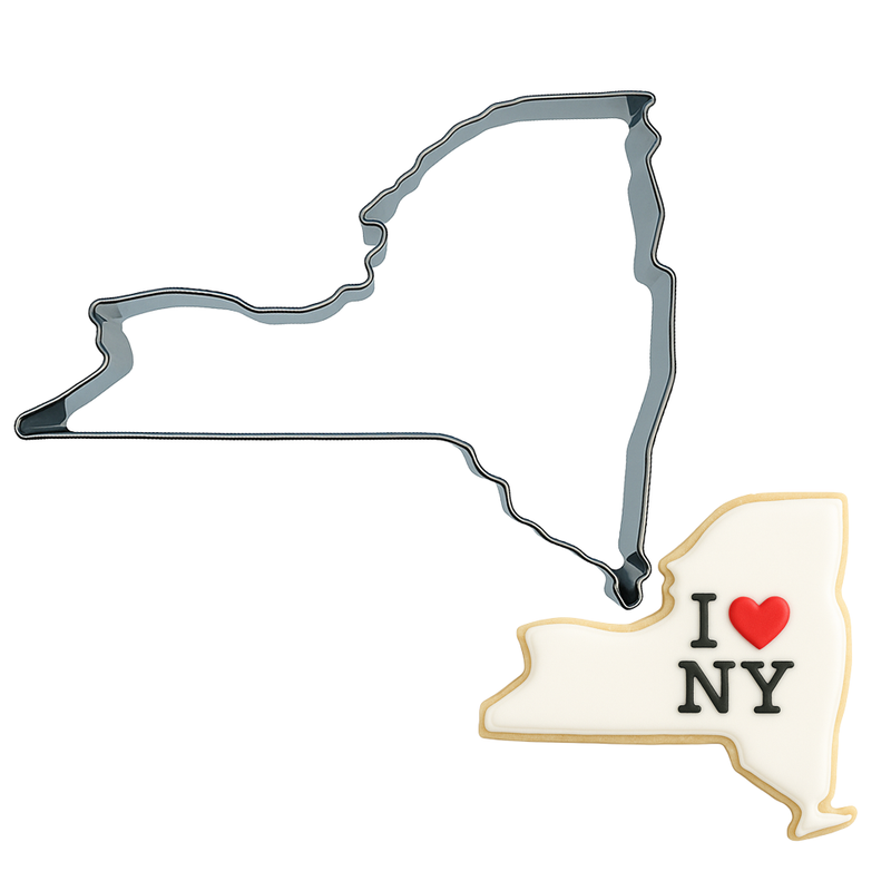 State Of New York Tin Cookie Cutter 4 in B1792