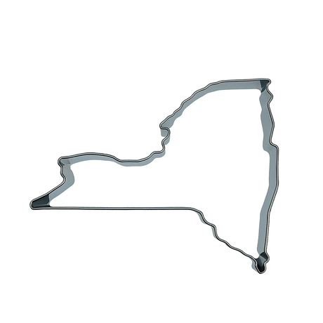 State Of New York Tin Cookie Cutter 4 in B1792