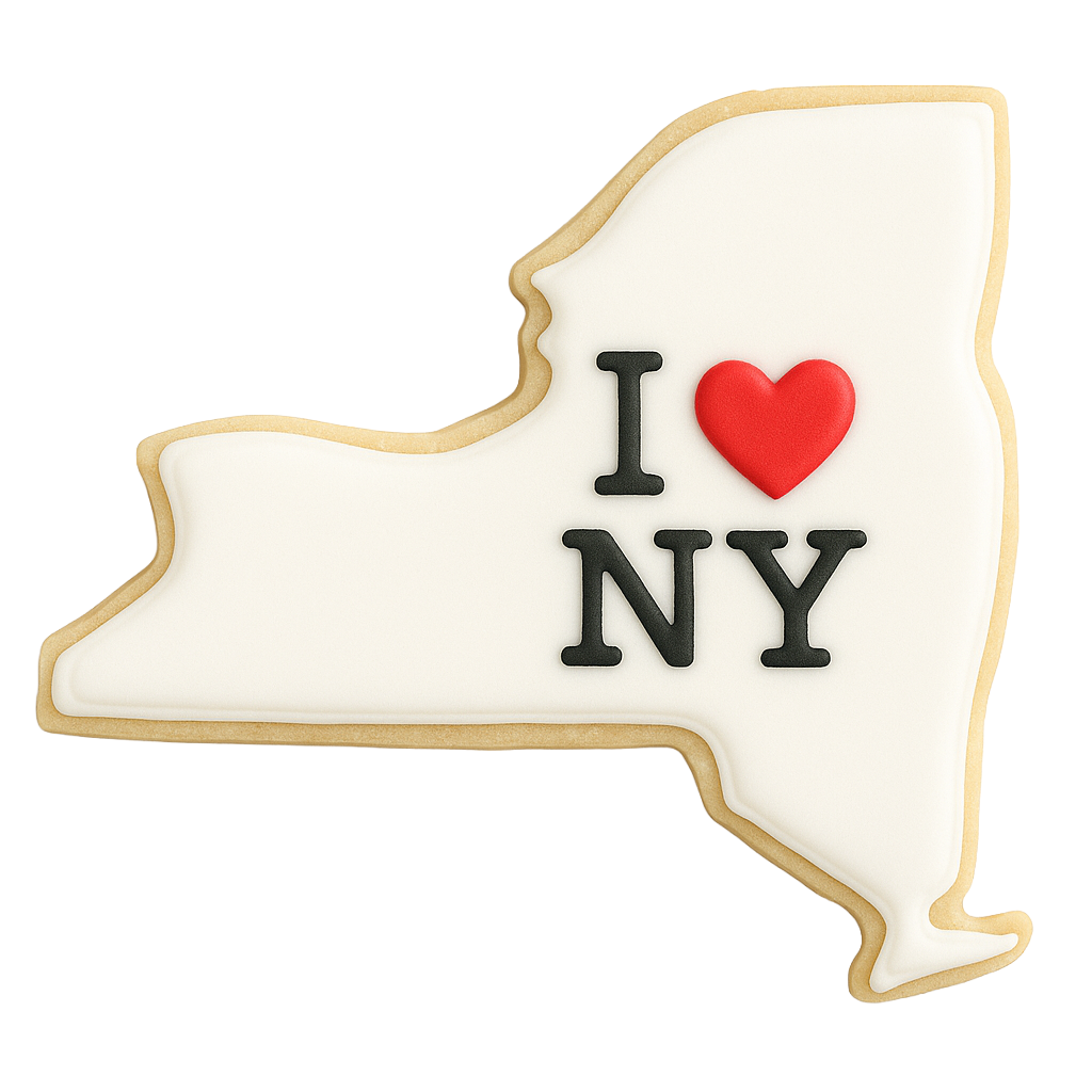 State Of New York Tin Cookie Cutter 4 in B1792