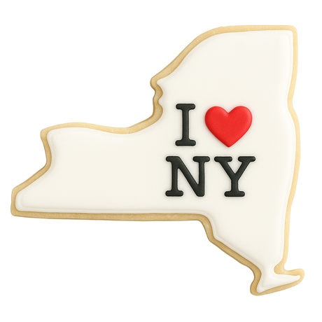 State Of New York Tin Cookie Cutter 4 in B1792
