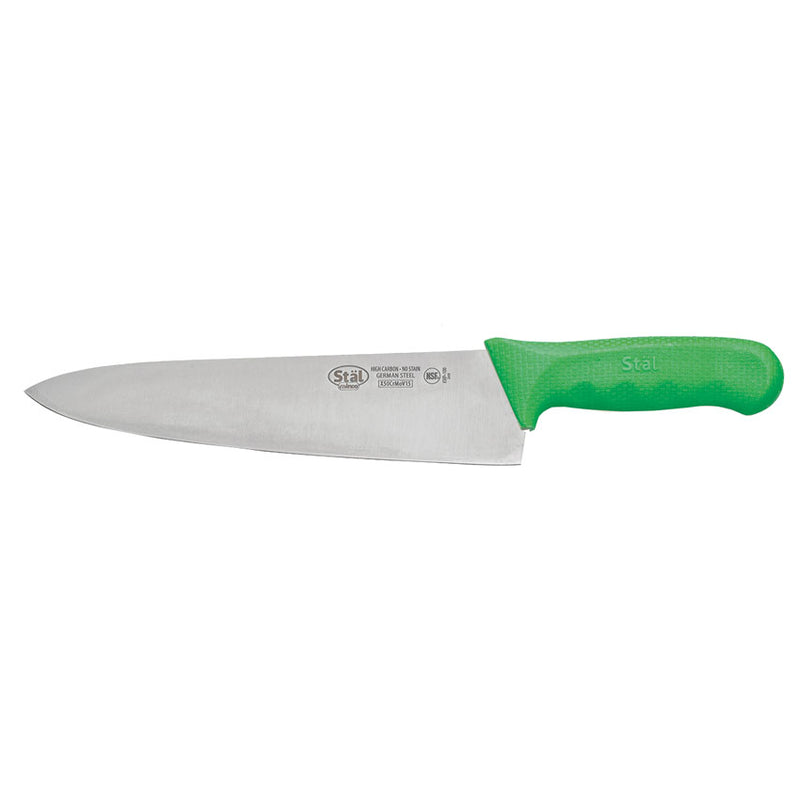 Winco 10" Stal Green Cook's Knife