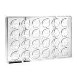 Greyas Polycarbonate Chocolate Mold, Teardrop by Luis Amado, 24 Cavities