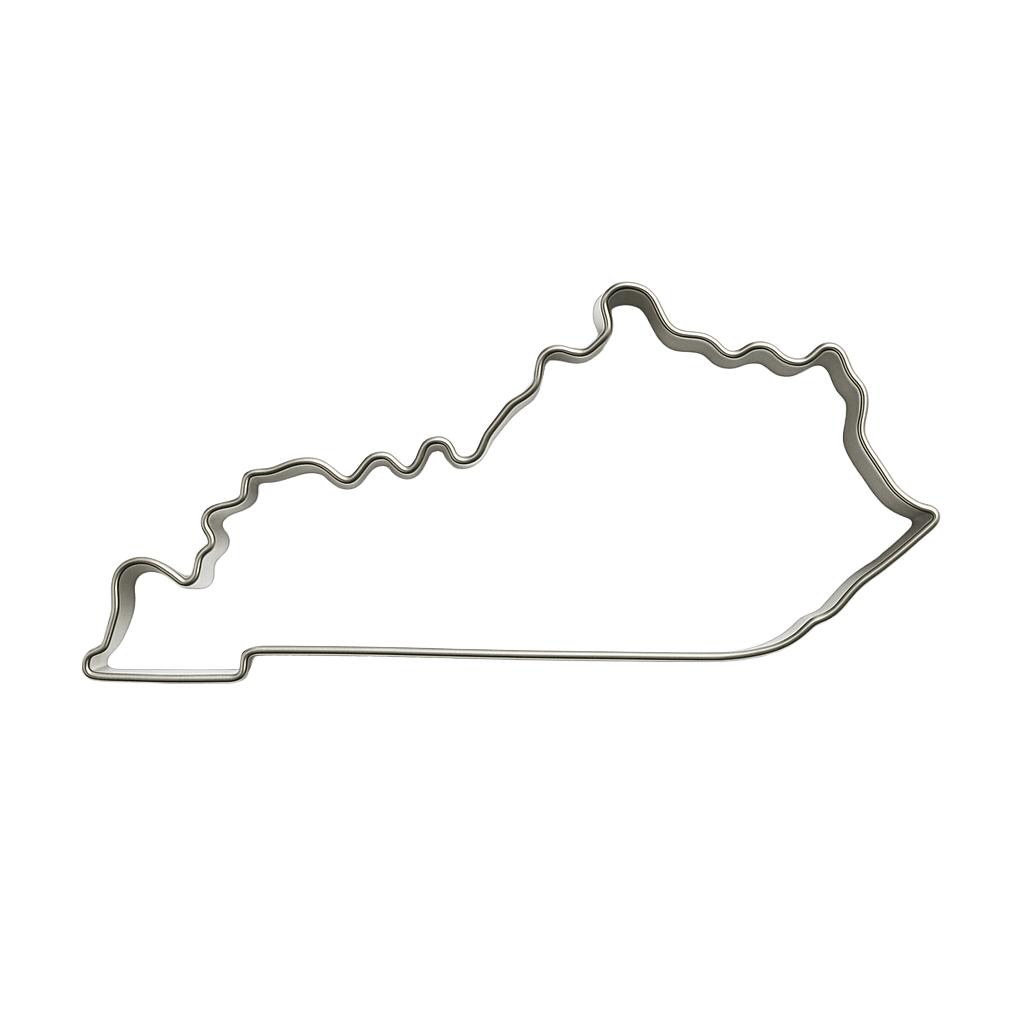 State Of Kentucky Tin Cookie Cutter 4 in B1796