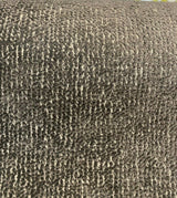 Chenille Valley Forge Correre Rod Iron Polyester Woven Upholstery Fabric - Charcoal Gray On Beige Background, 57" Width (1 Yard)