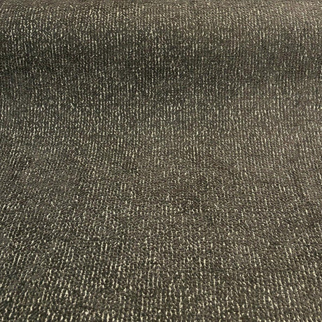 Chenille Valley Forge Correre Rod Iron Polyester Woven Upholstery Fabric - Charcoal Gray On Beige Background, 57" Width (1 Yard)